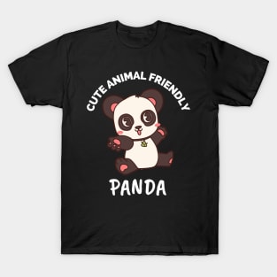 Cute Animal Friendly Panda - Gift Ideas For Animal and Panda Lovers - Gift For Boys, Girls, Dad, Mom, Friend, Panda lovers - Panda Lover Funny T-Shirt